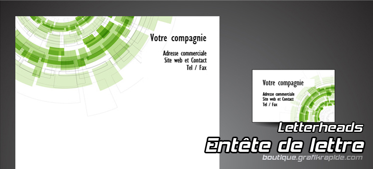 Impression numérique haute résolution - Entête de lettre 